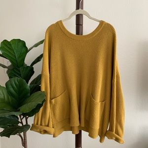 Mustard Madewell Front Pocket Sweater